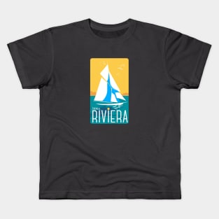 French Riviera Old Style Kids T-Shirt